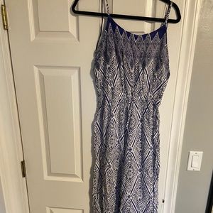 Blue and White Jumpsuit